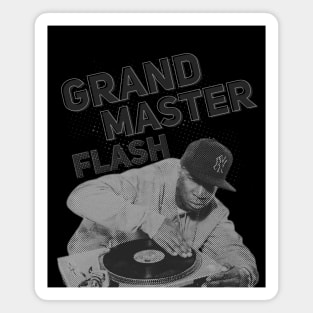 Grandmaster Flash ilustrations Magnet